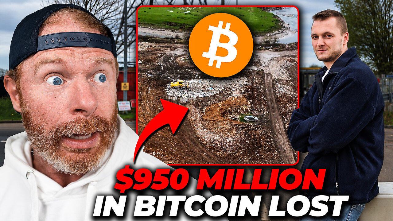 $950 million in Bitcoin Lost! (Man Gives Up trying to find Hard Drive) thumbnail