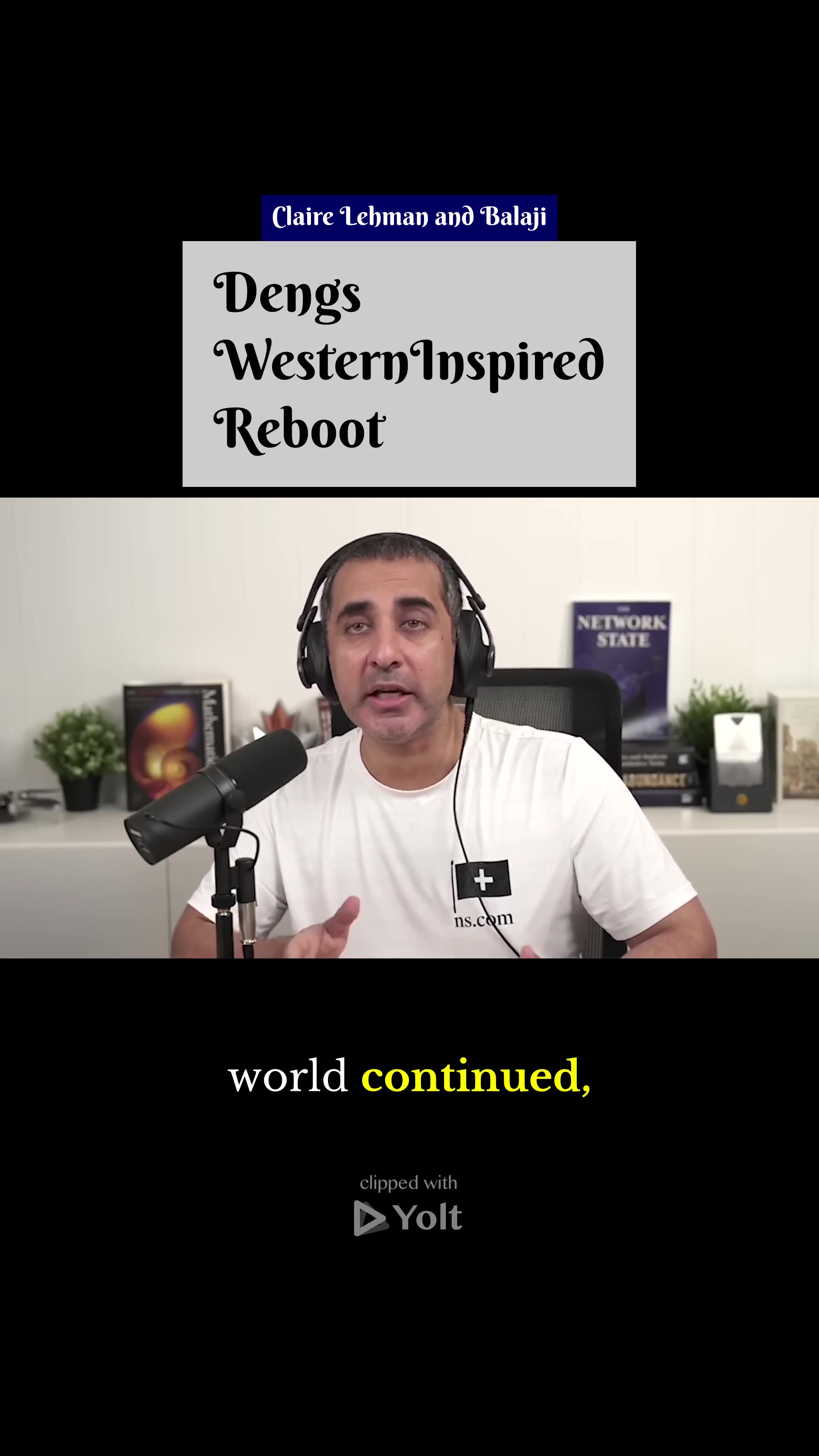 Deng Xiaopings Western Inspiration - Claire Lehman and Balaji #china #economy #communism