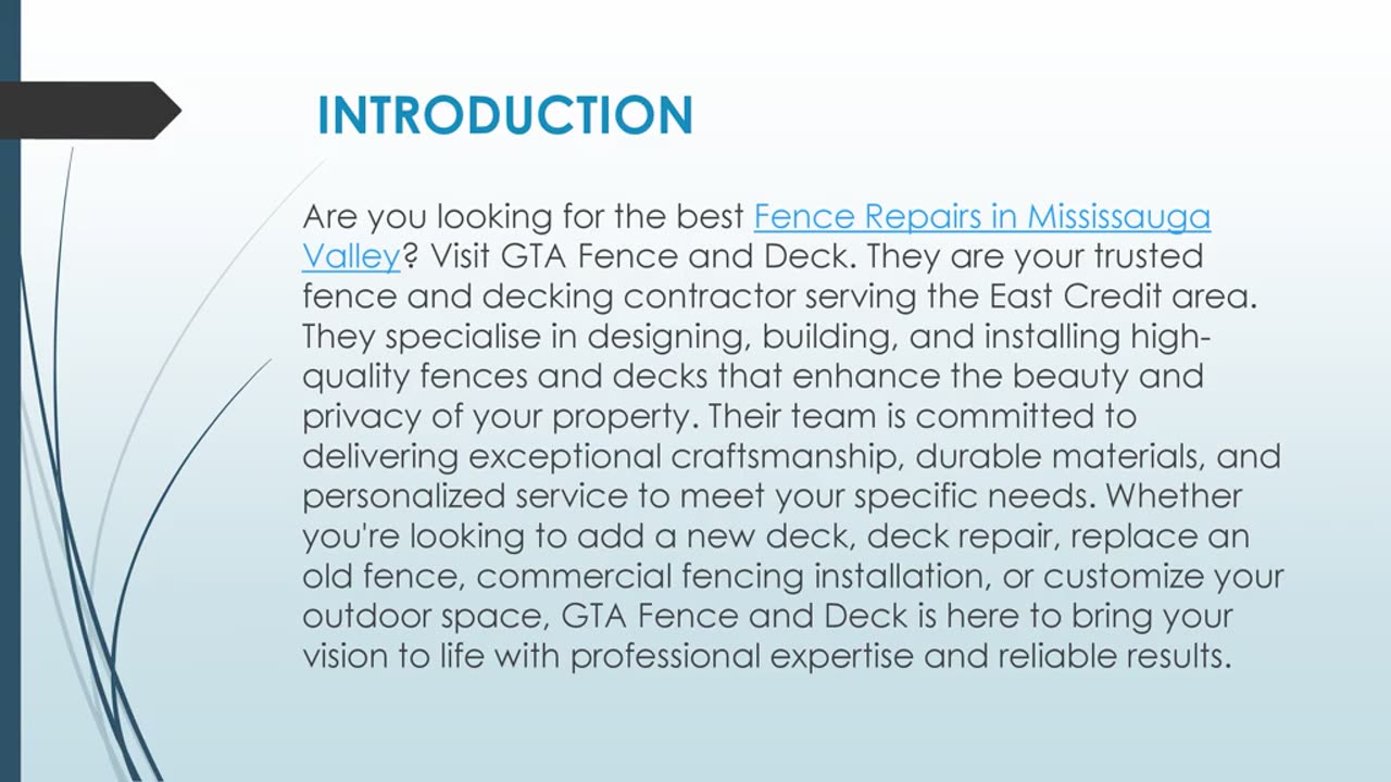 Best Fence Repairs in Mississauga Valley