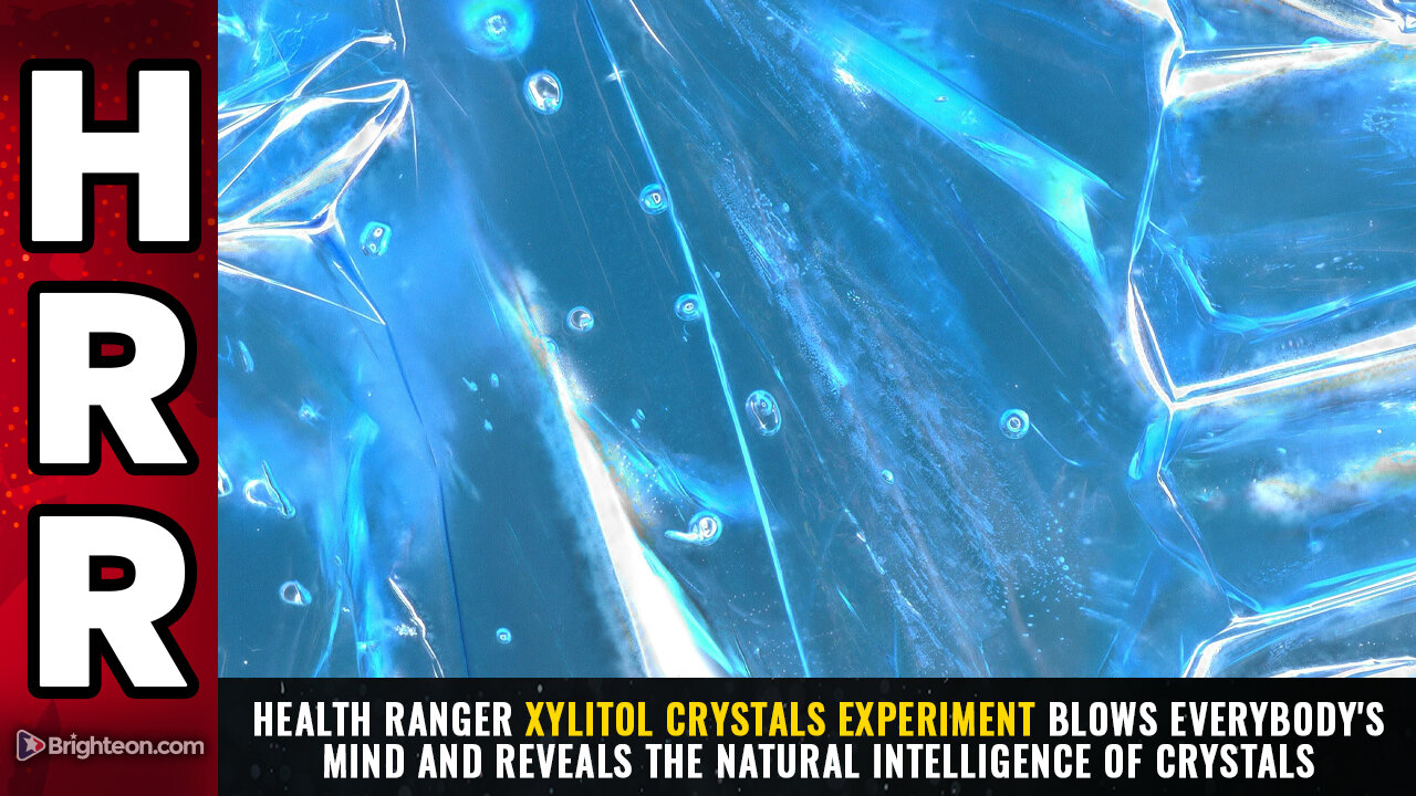 Health Ranger XYLITOL CRYSTALS experiment blows everybodys mind...