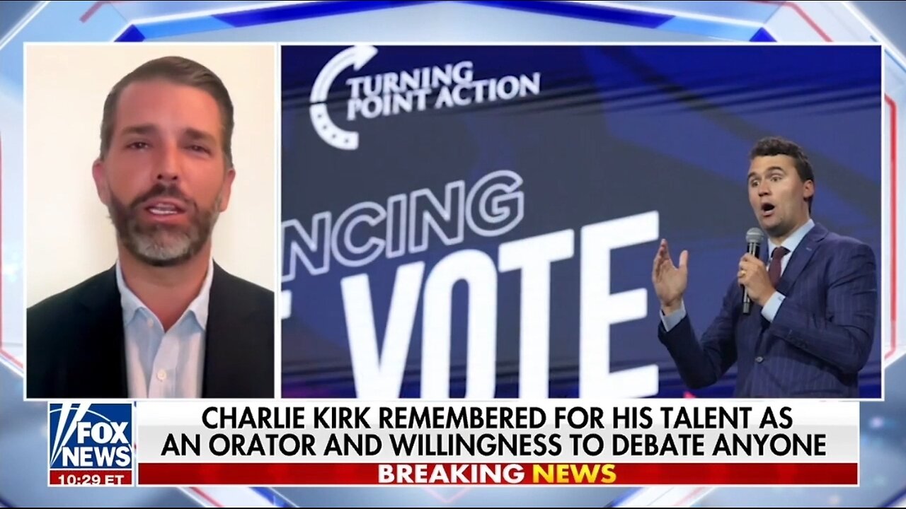 Don Jr: Charlie Kirks Threat Was That He Was Effective