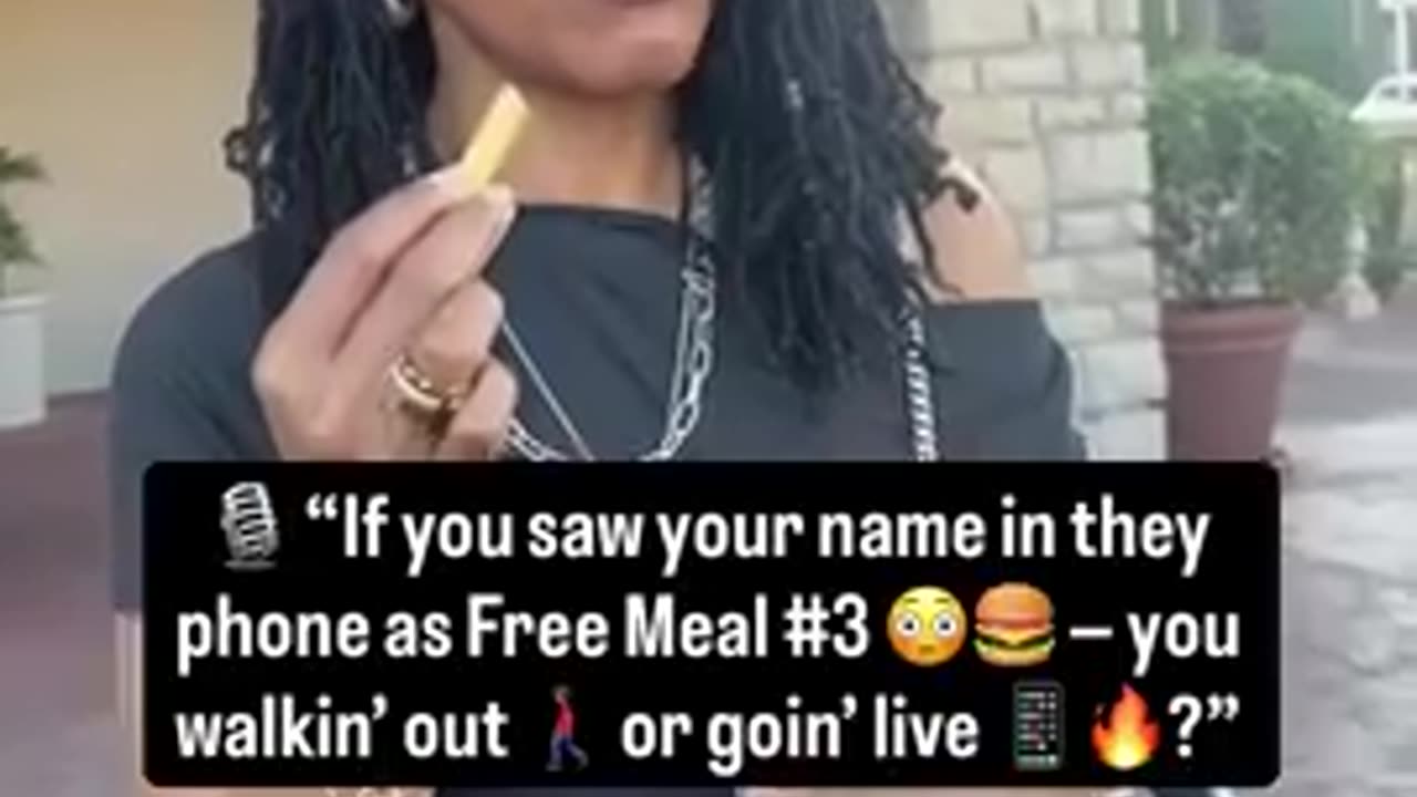 Woman had his name in her phone as Free Meal # 3
