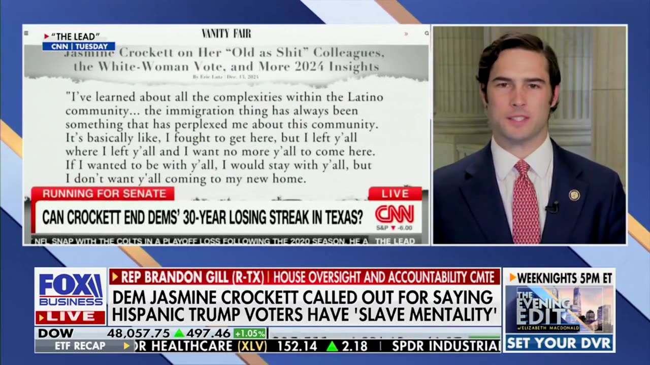 Brandon Gill Says Jasmine Crocketts Tactics Is Not Compelling Strategy