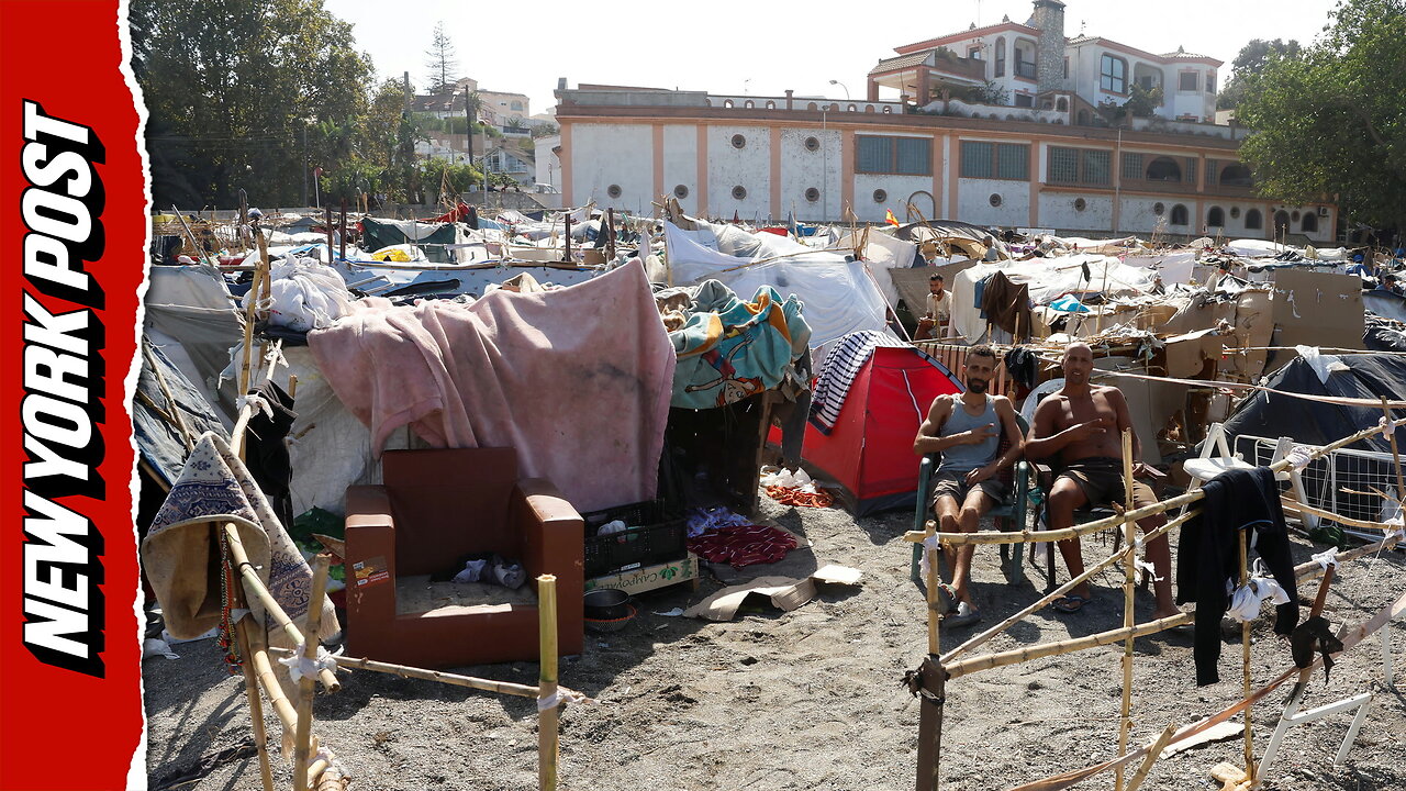 Hundreds of Migrants Continue to Occupy Spain's Ceuta, Build Homes on Beach thumbnail