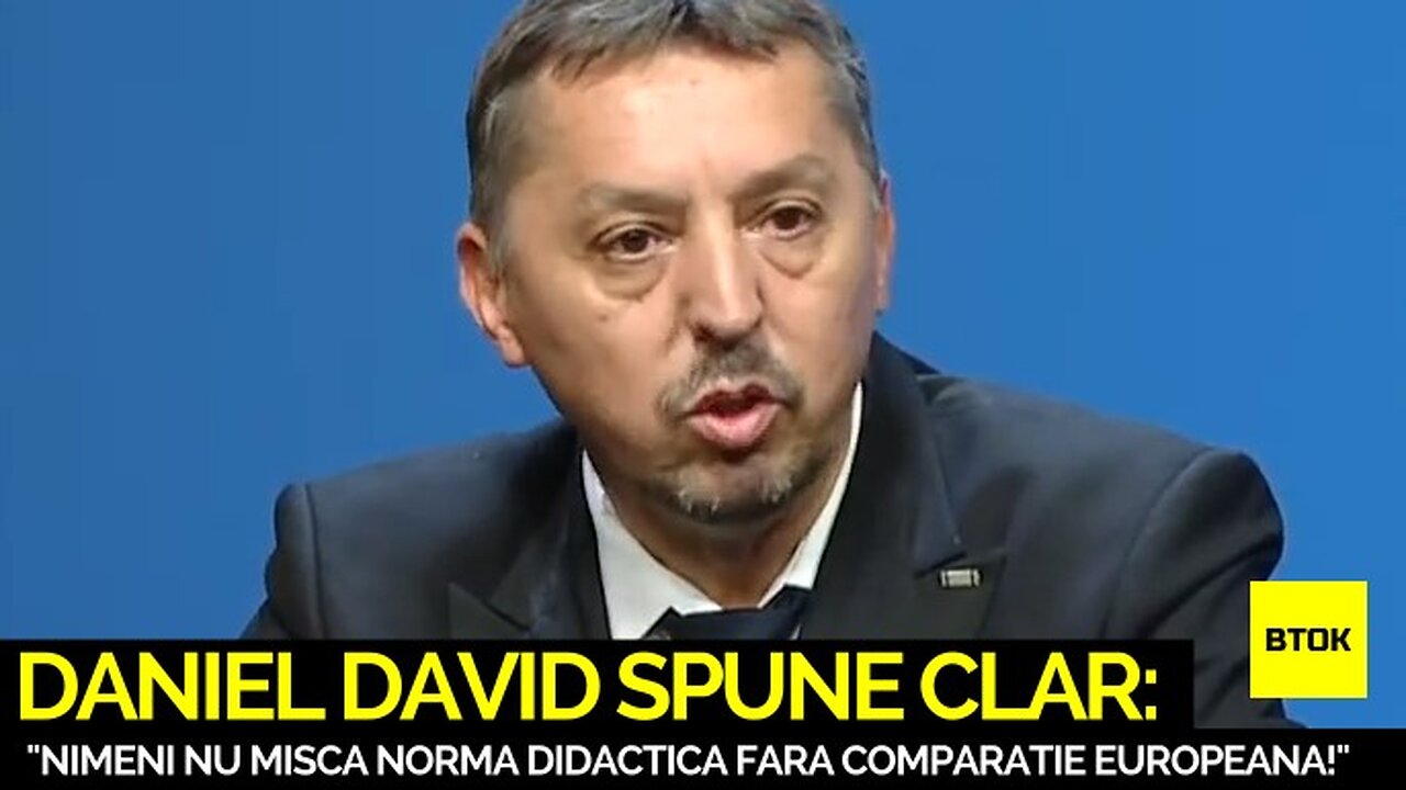 🔥 DANIEL DAVID SPUNE CLAR: NIMENI NU MISCA NORMA DIDACTICA FARA COMPARATIE EUROPEANA! 💥📚