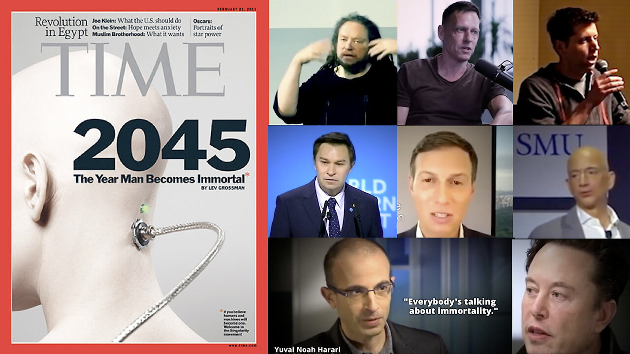 Third Temple Singularity | "More Scientists Are Saying We Don't Jesus Christ to Come Back to Earth to Overcome Death, A Couple of Geeks In a Laboratory Can Do It." - Harari + Musk, Altman, Bezos &amp; Thiel Explain Transhumanism thumbnail