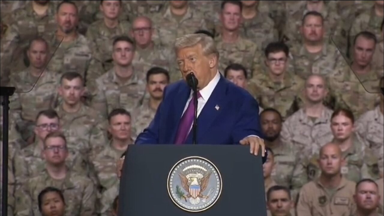Trump to U.S Troops in Qatar: Im So Proud