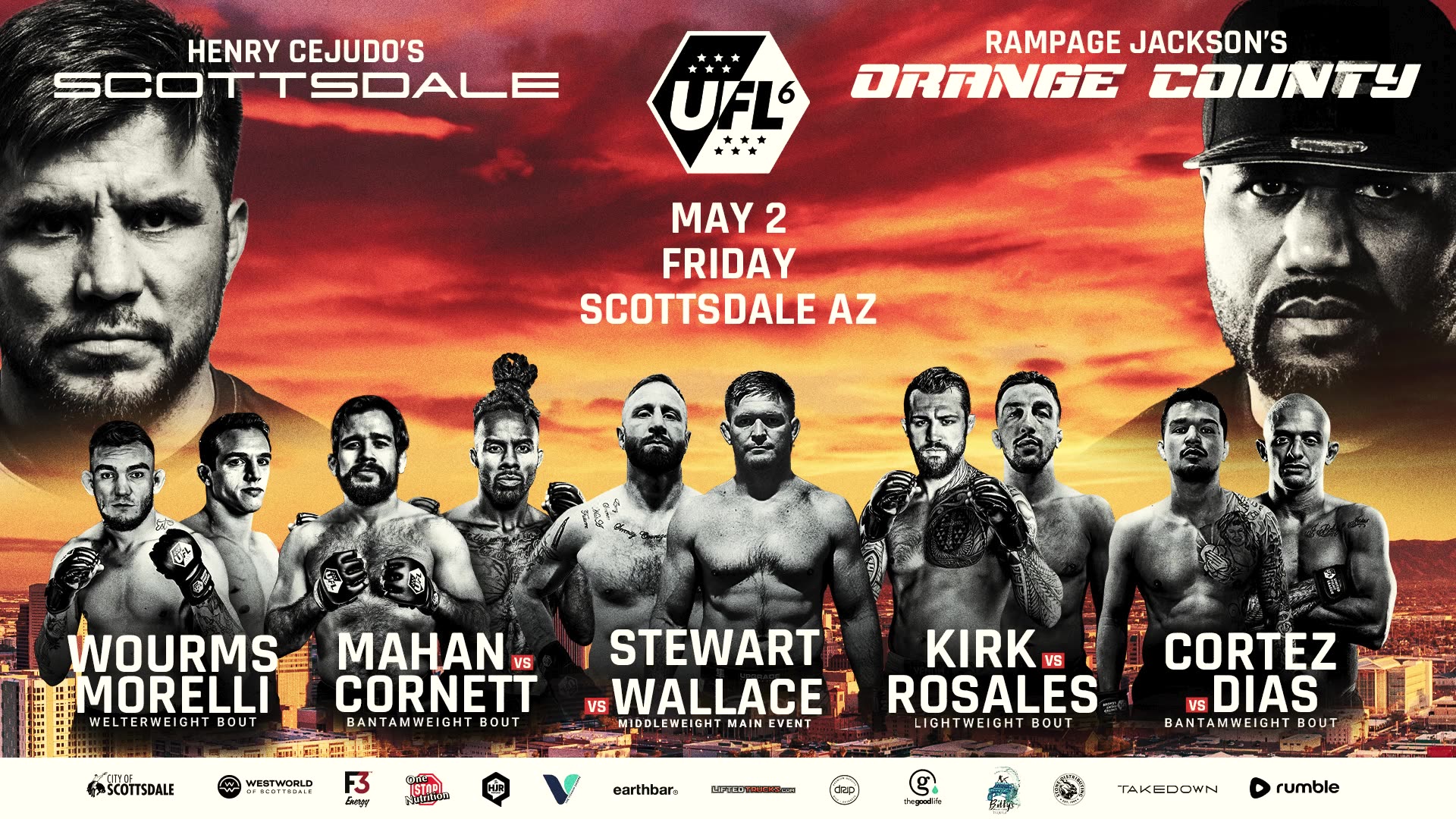 UFL 6: Scottsdale vs Orange County | May 2nd | WestWorld of Scottsdale