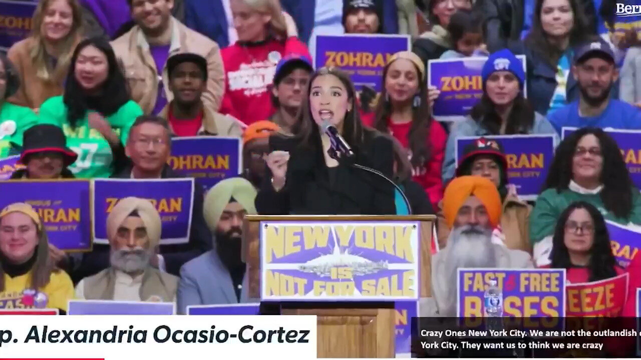 AOC Draws Mockery For Bonkers Speech Supporting Zohran Mamdani, But Its No Laughing Matter: Part 2