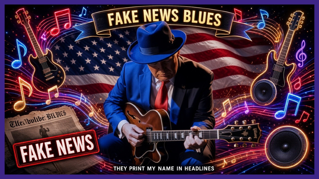 ???????? President Trump's Satirical "Fake News Blues" Tune Mocks the Media and Others