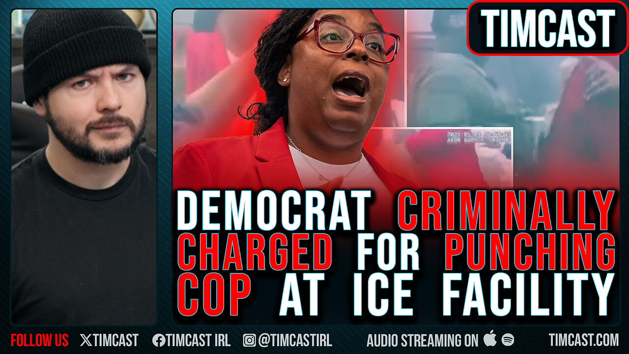 Democrat CRIMINALLY CHARGED For PUNCHING COP At Ice Facility