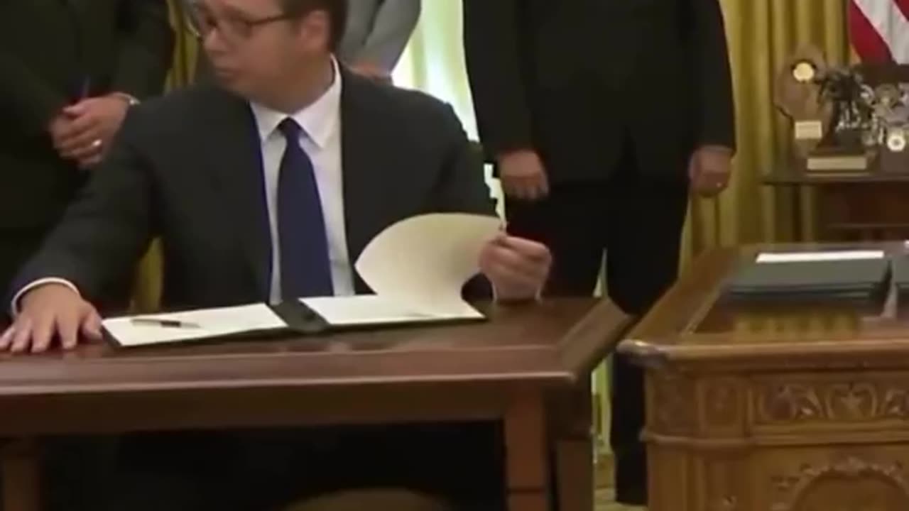President of Serbia realizes he didnt read properly what he signed