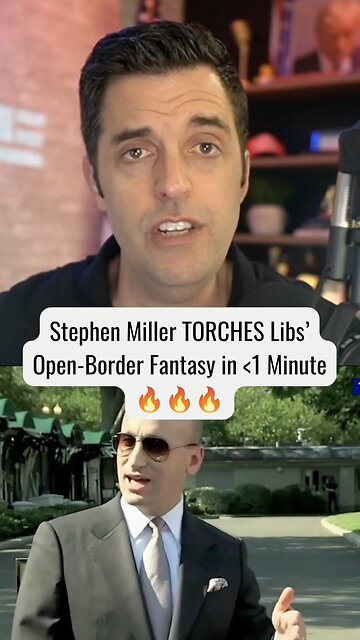 Stephen Miller TORCHES Libs' Open-Border Fantasy in <1 Min 🔥 thumbnail