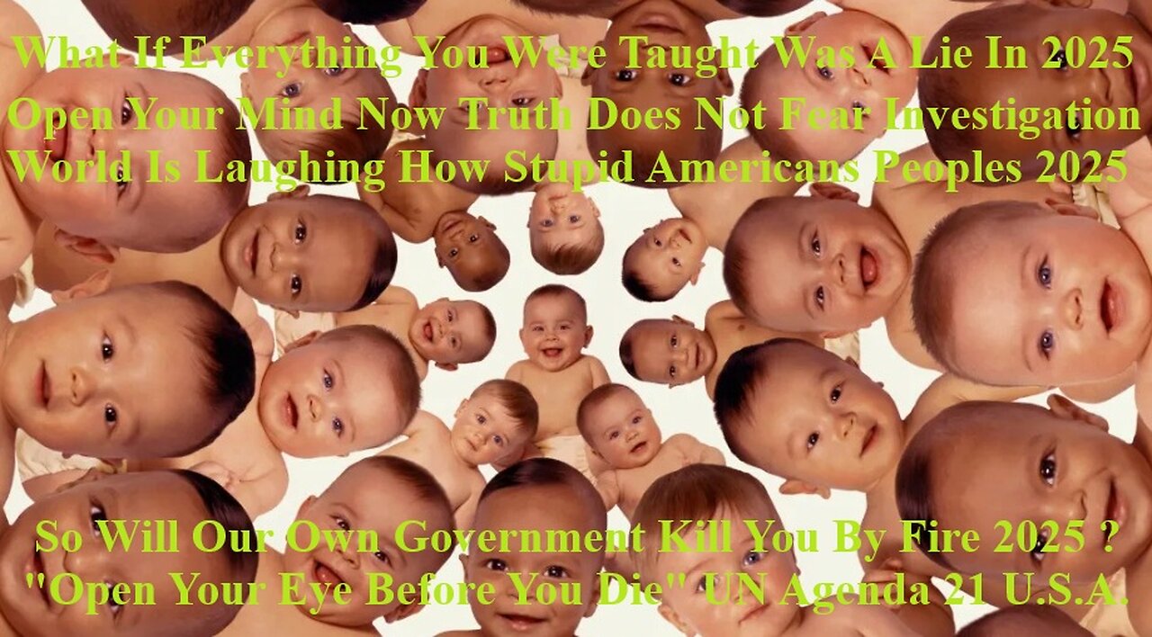 Our Own Government Will Kill You By Fire Open Your Eye Before You Die UN Agenda 21 U.S.A.