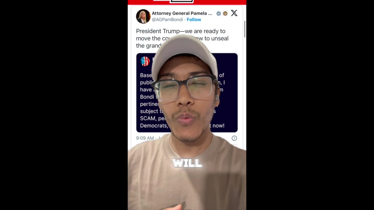 π’ ALI REACTS: President Trump Orders Pam Bondi To Unseal The Epstein Files