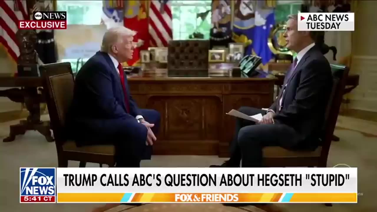 STUPID QUESTION: President Trump FIRES BACK at ABC Host During Fiery Interview Exchange 4.30.25