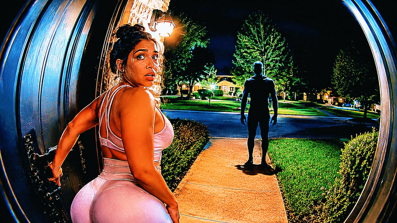 😱 Woman Caught on Doorbell Camera! Funny Girls Scary Pranks - Viral Video - Curvy Girl Model