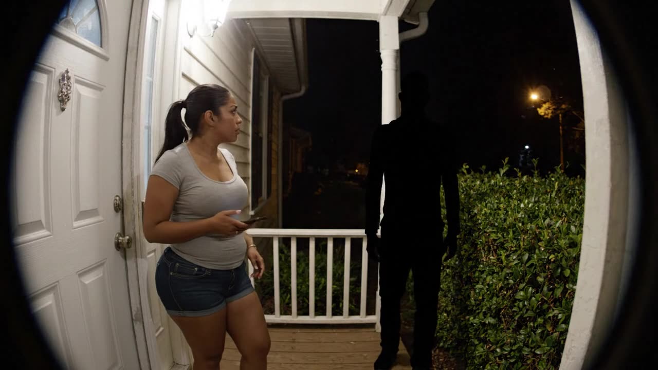 😱 Woman Caught on Doorbell Camera! Funny Girls Scary Pranks - Viral Video - Curvy Girl Model