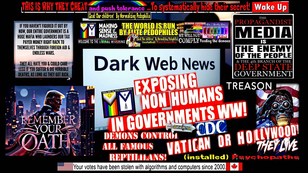 DARKWEB TAKEDOWNS AND THE ANSWER TO THE SEDITIOUS SIX (Obey! They Live compilation)