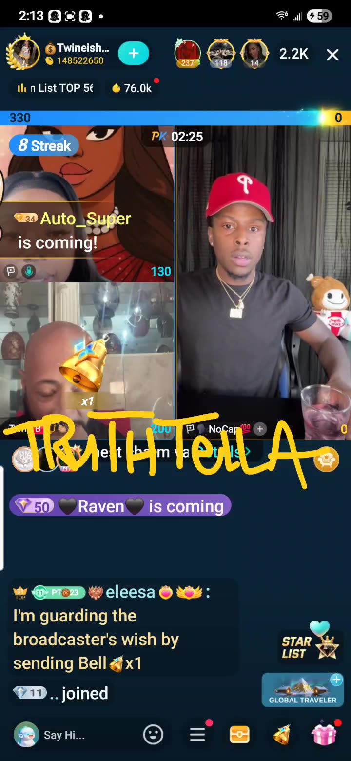 PRETTY TEETEE TEAM PK WITH NOCAP & TRINA B THEN SOLO