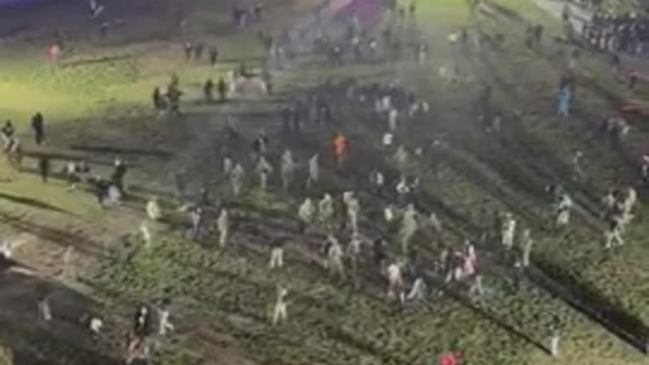 A massive group of “youths” are fighting with the National Guard in Washington, DC DC police are MIA