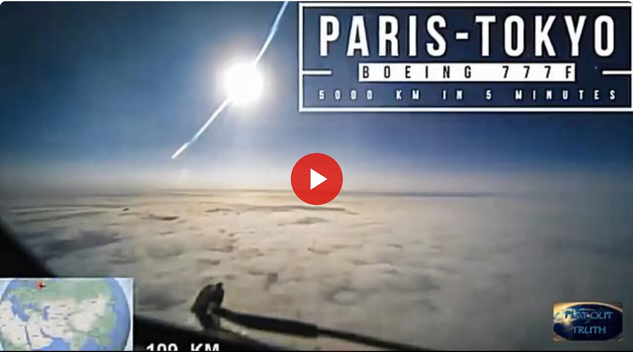 Chasing the Sun on a Flat Earth (Part 2) - Flying East from Paris to Tokyo