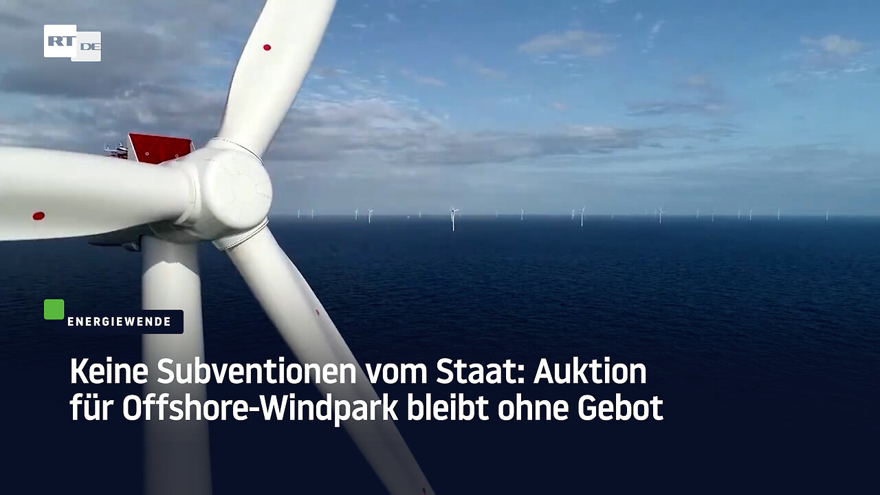 Keine Subventionen vom Staat: Auktion für Offshore-Windpark bleibt ohne Gebot
