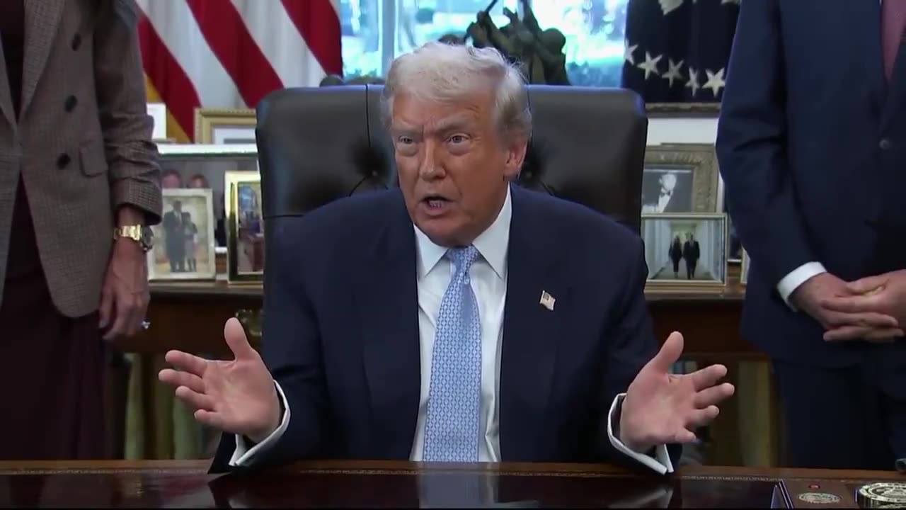 Im all for it, says POTUS on releasing the Epstein files.