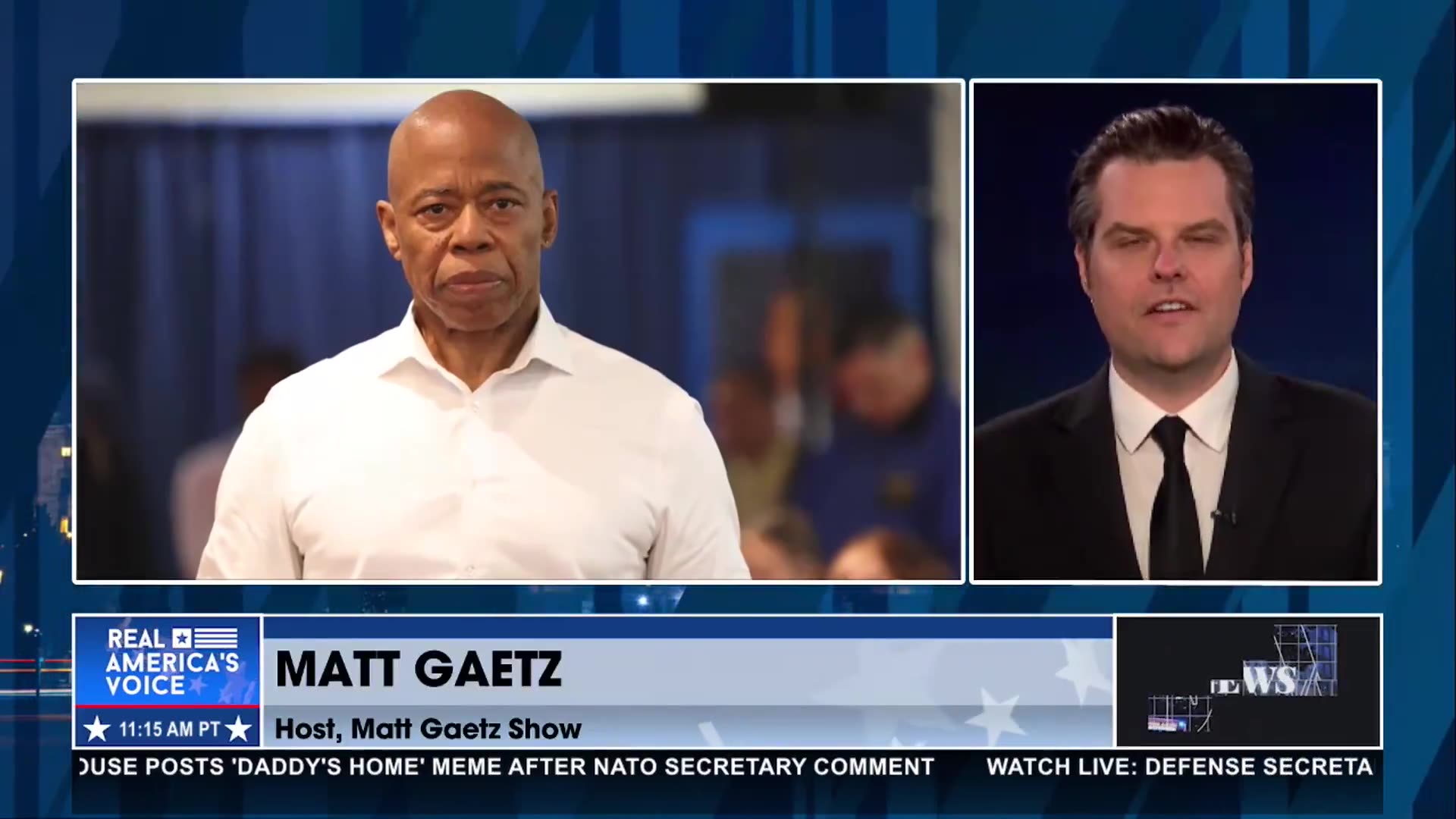 MATT GAETZ ON MAMDANI’S WIN IN NEW YORK