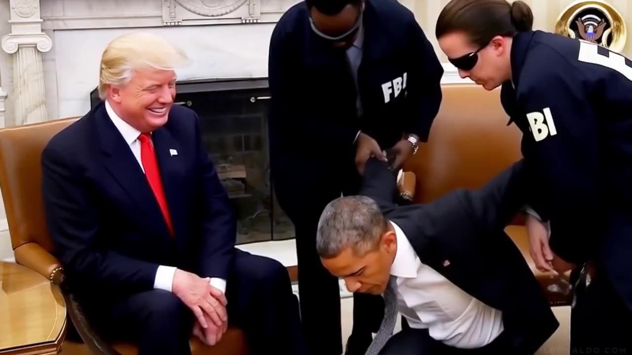 President Trump posted an AI video of Barack Obama being ARRESTED