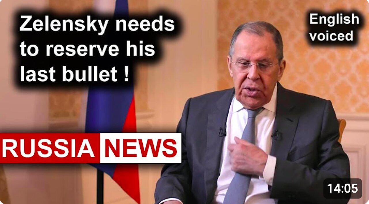 Selenskyj must save his last bullet! Lavrov