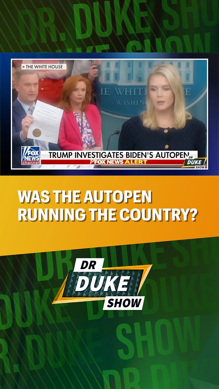 🖊️Was The Autopen Running The Country Under Biden? #AutoPen #JoeBiden #DrDukeShow