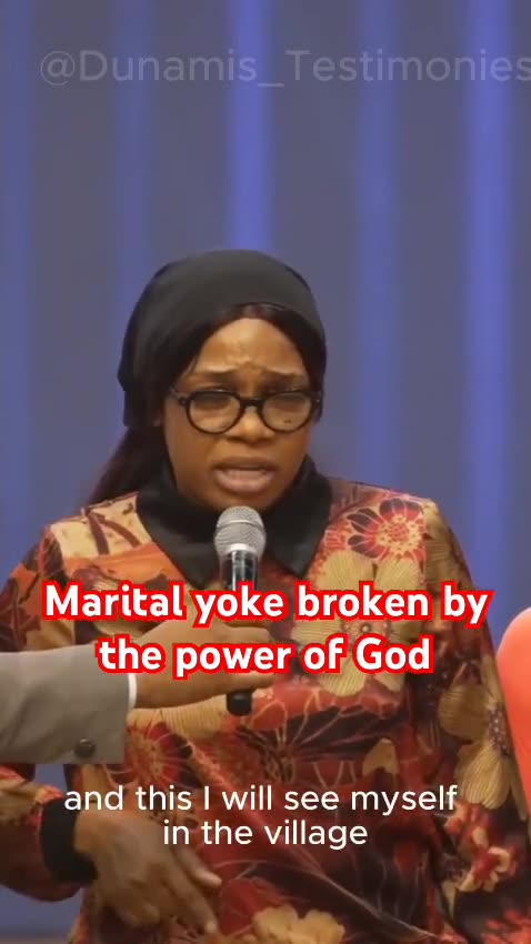 Testimony of marital yoke broken by divine prophecy and power of God