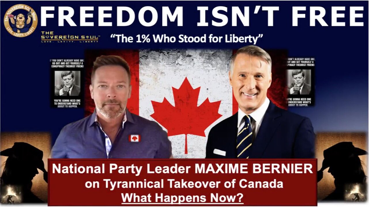 Brad Wozny BIG Intel May 3: Maxime Bernier on the 1% Standing for Canadas Liberty