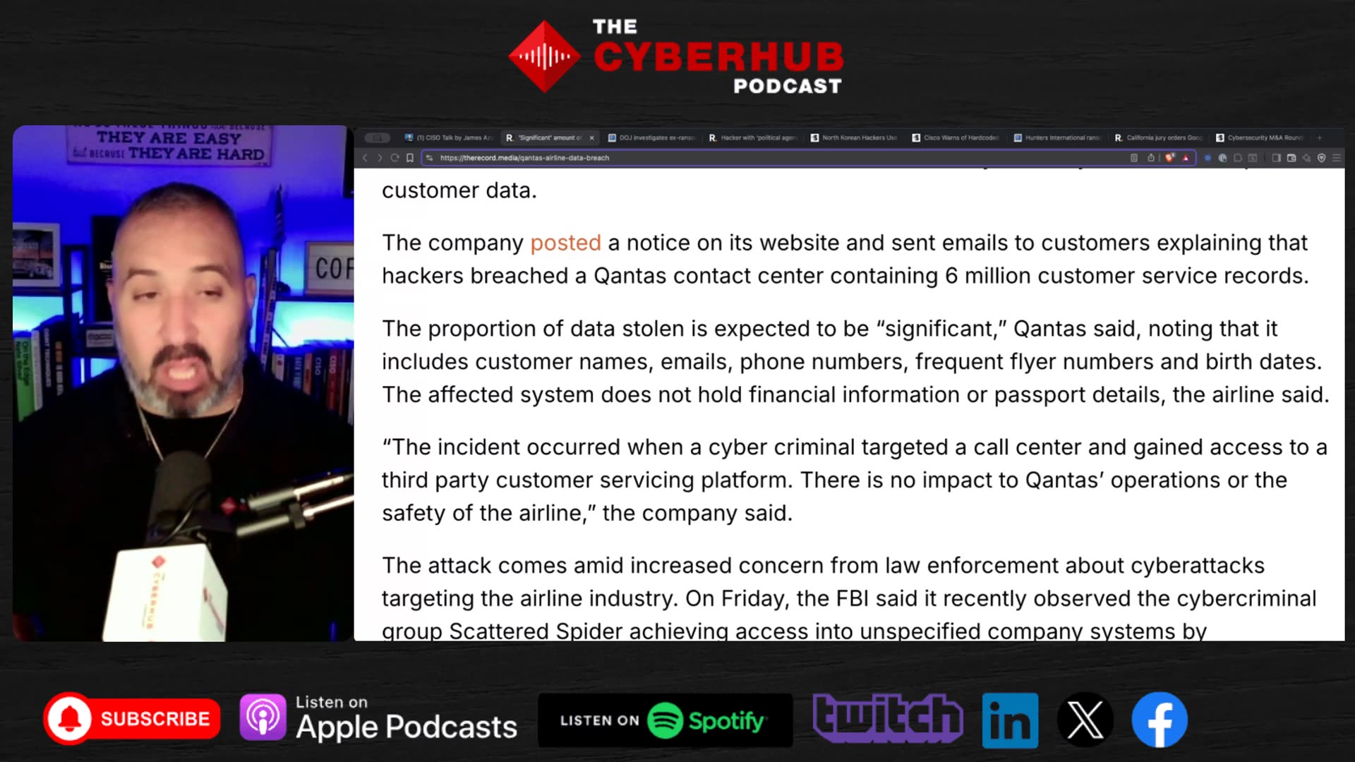 Qantas 6M Records STOLEN, DOJ Probes Ransomware Negotiator CORRUPTION, Columbia Hackers Agenda