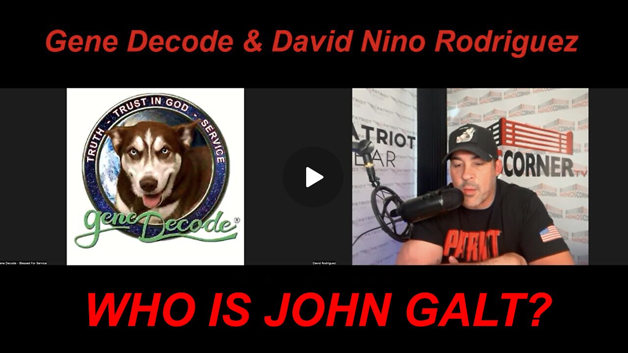 NINO W/ Gene Decode How AI Gamed Out Humanity & And Its Own Mortality WHO IS John Galt?