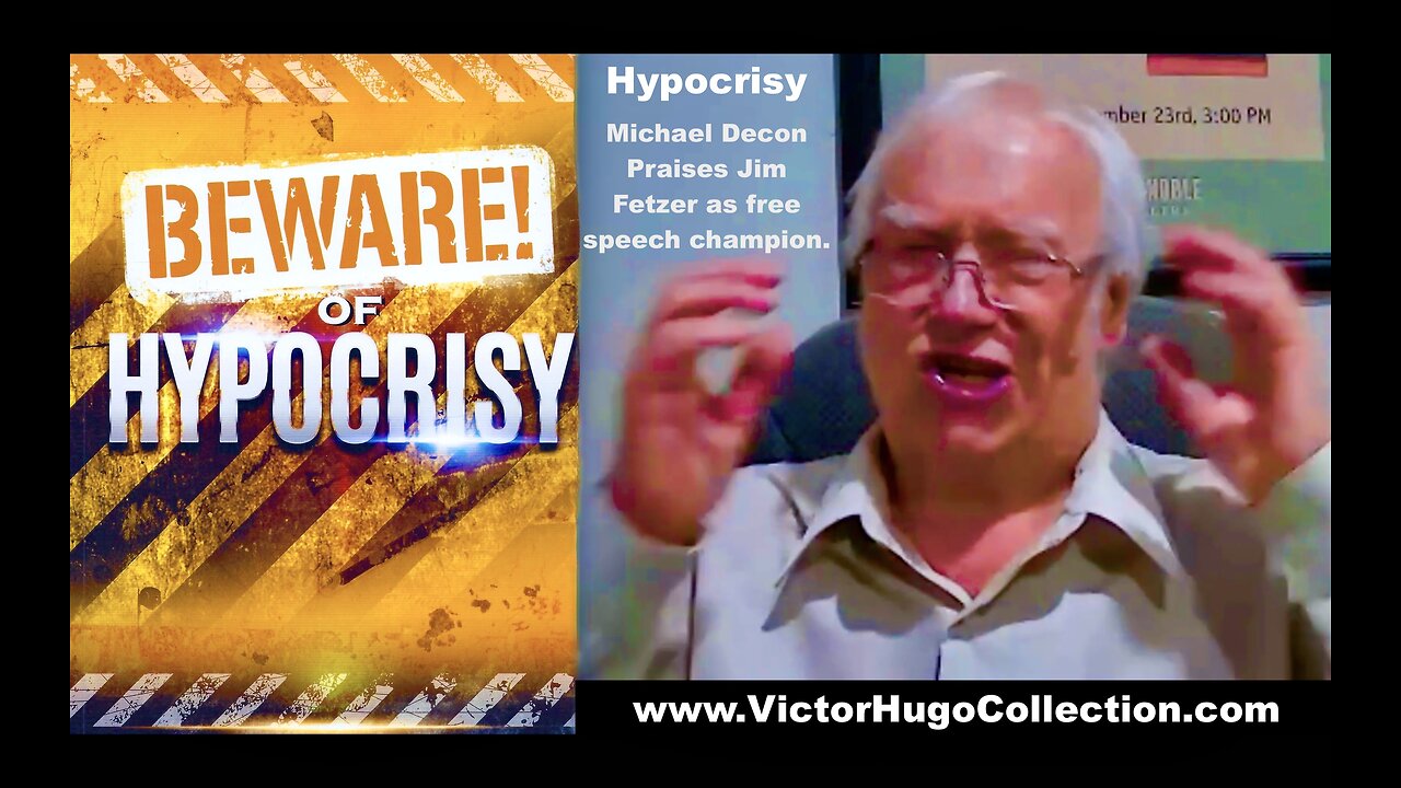 Michael Decon Ruins Integrity Praises Jim Fetzer Sandy Hook Treason Free Speech Censorship Hypocrisy