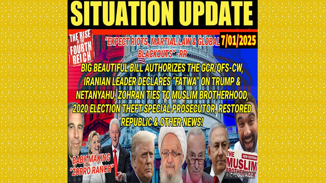 SITUATION UPDATE 7/1/25 - No Way Out, Iranian Leader Declares Fatwa On Trump & Netanyahu