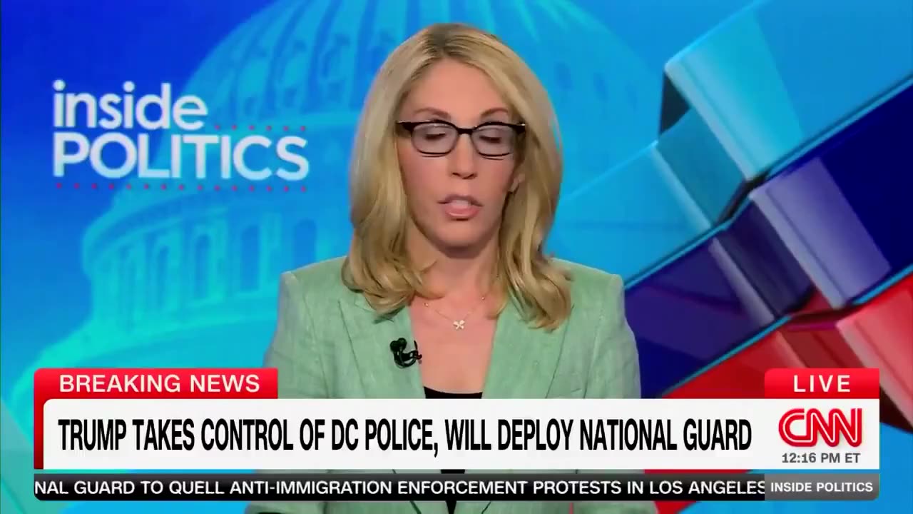 This is CNNs pathetic response to Trump trying to make DC safer