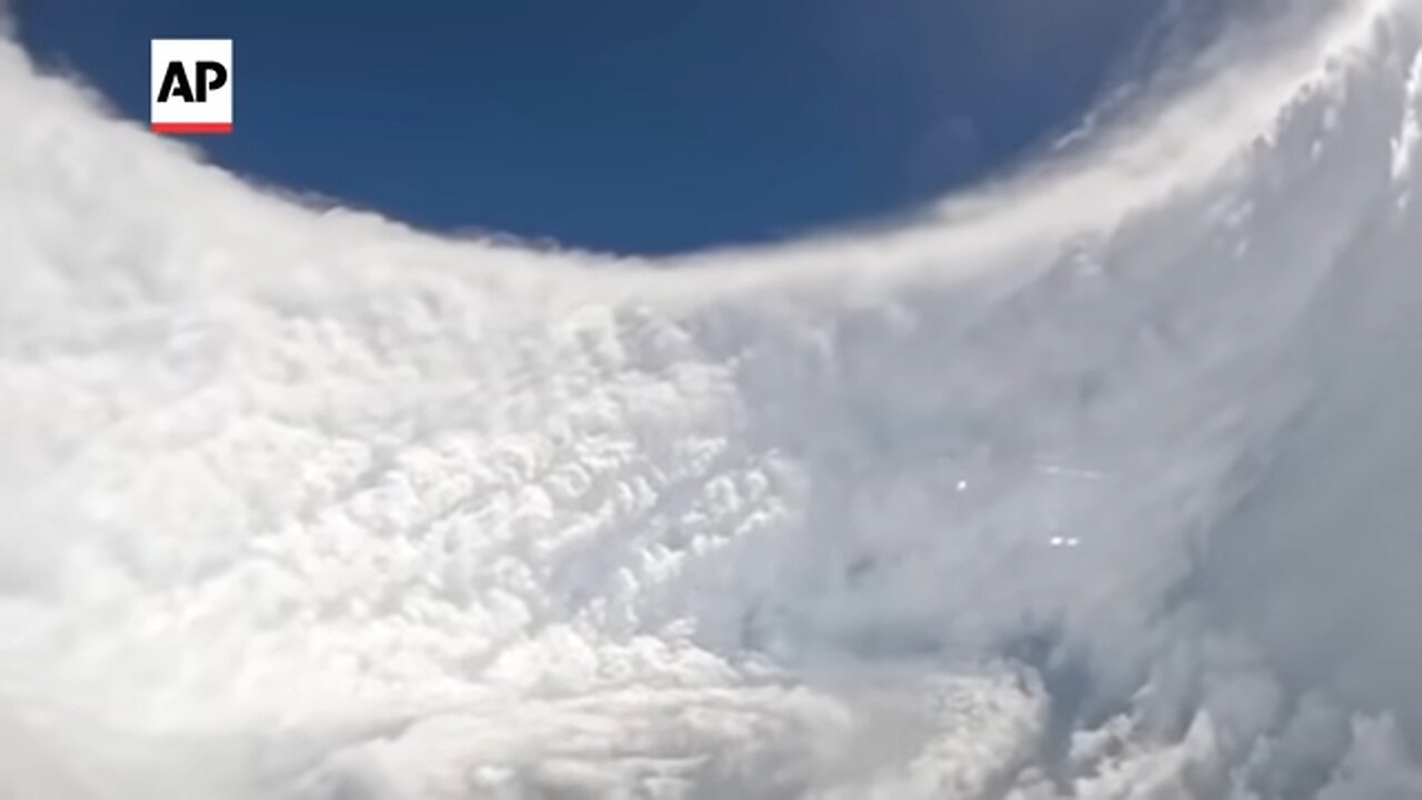 US Air Force Hurricane Hunters fly into the eye of Hurricane Melissa