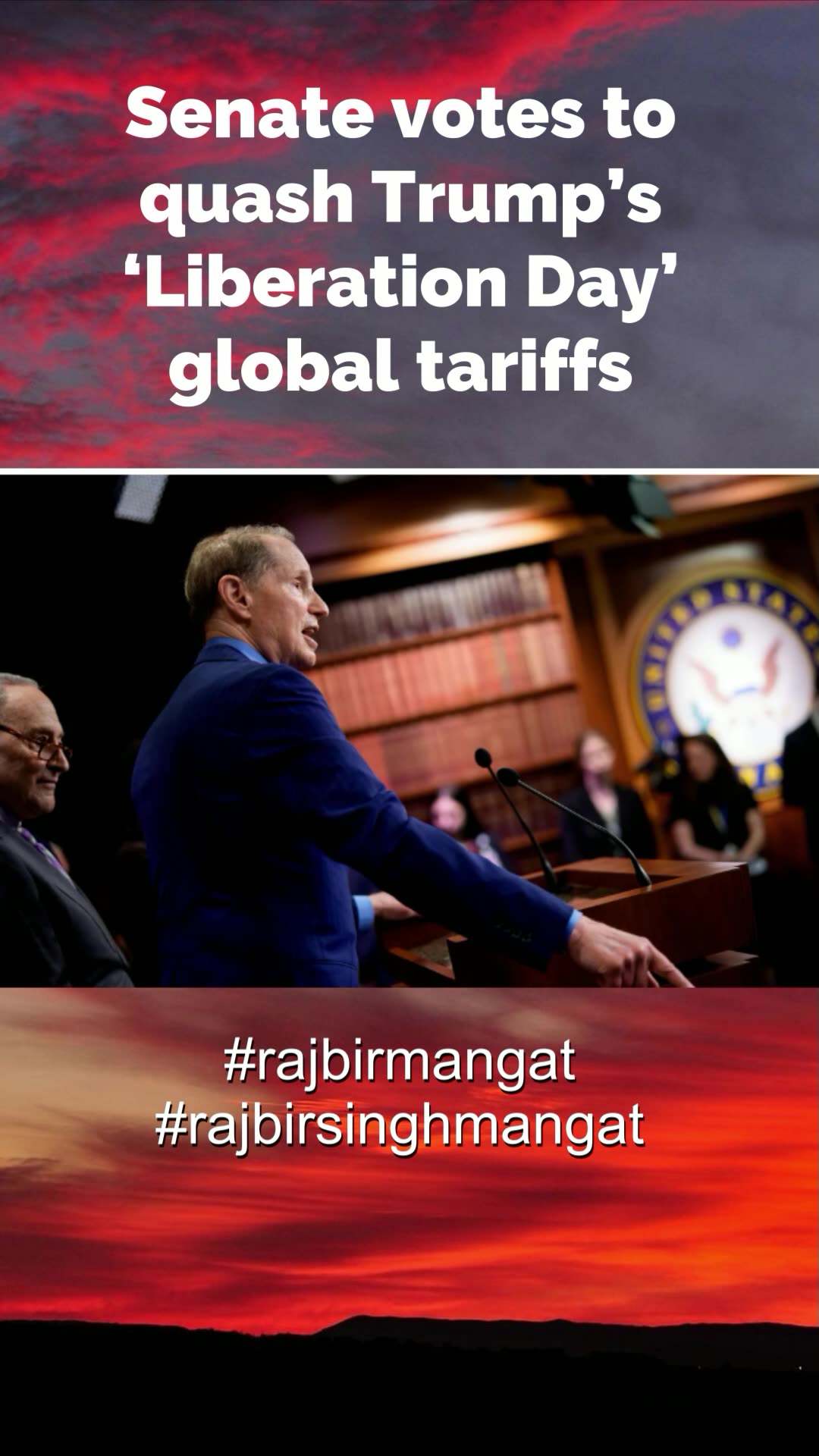 Senate votes to quash Trump’s ‘Liberation Day’ global tariffs