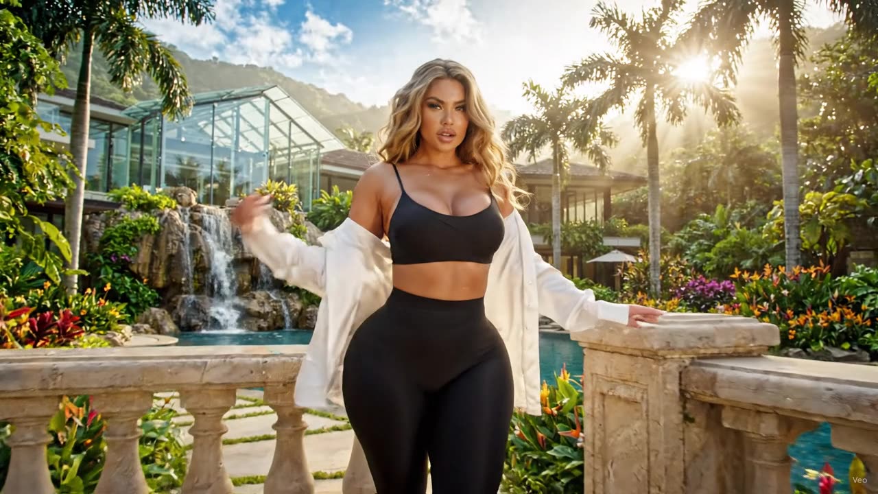 🔥 Blonde Girl & Curvy Woman 👗 Luxury Hotel Fashion ✨ AI Animation Video | Epic Nature