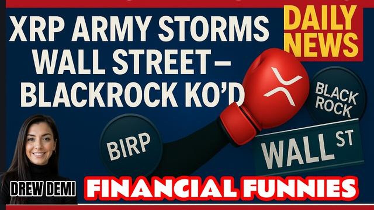 XRP ARMY STORMS WALL STREET - BLACK ROCK KOD! WITH DREW DEMI