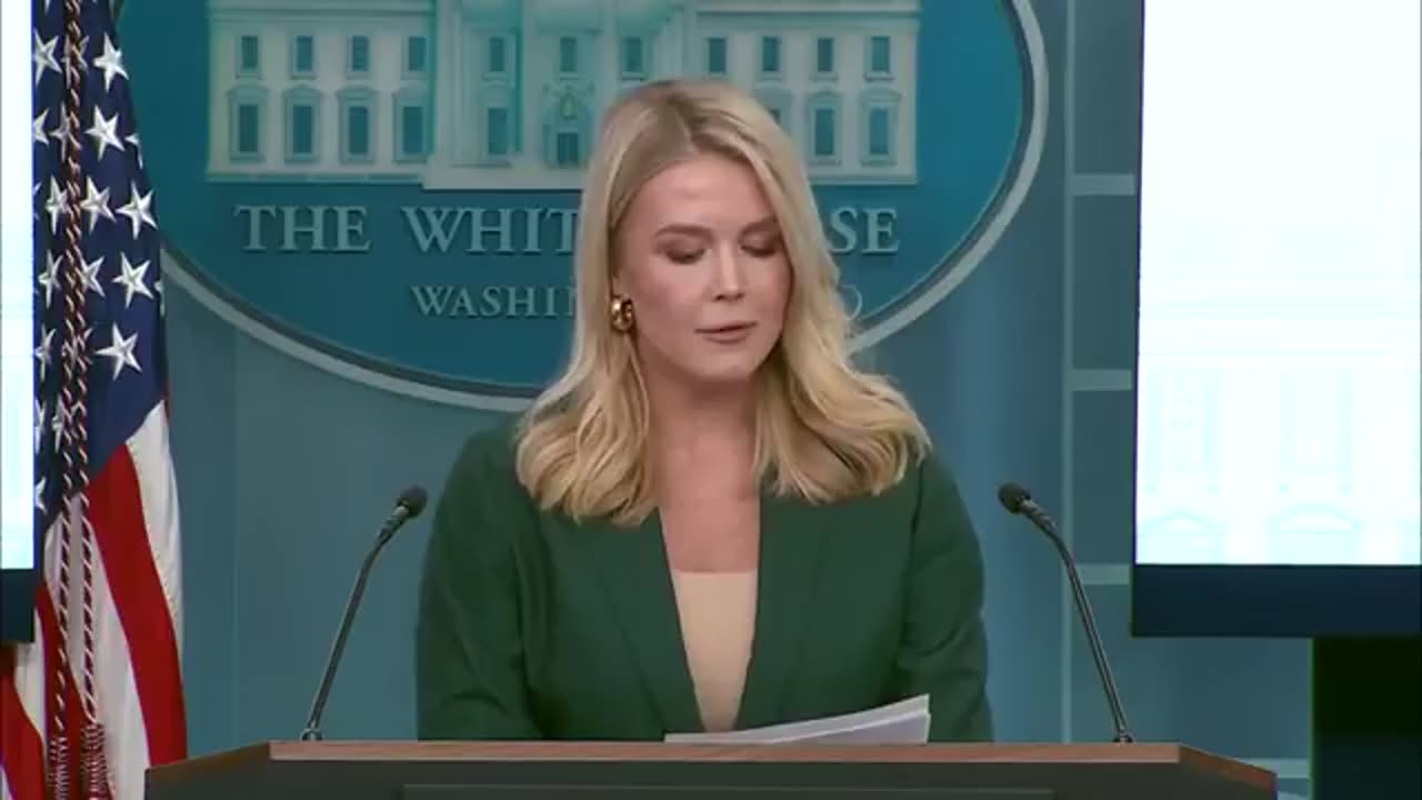 Press Secretary Karoline Leavitt addresses Goldbergs Signal drama
