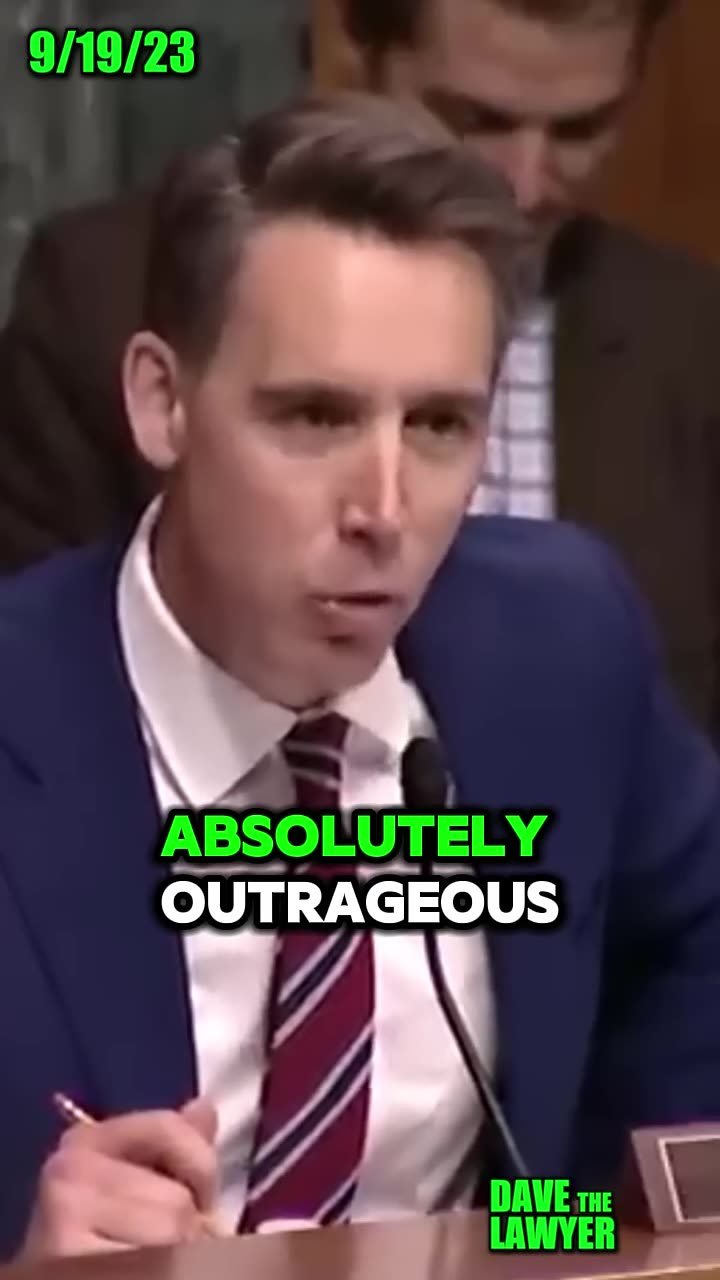 Hawley Slams J&J Over Corporate Greed