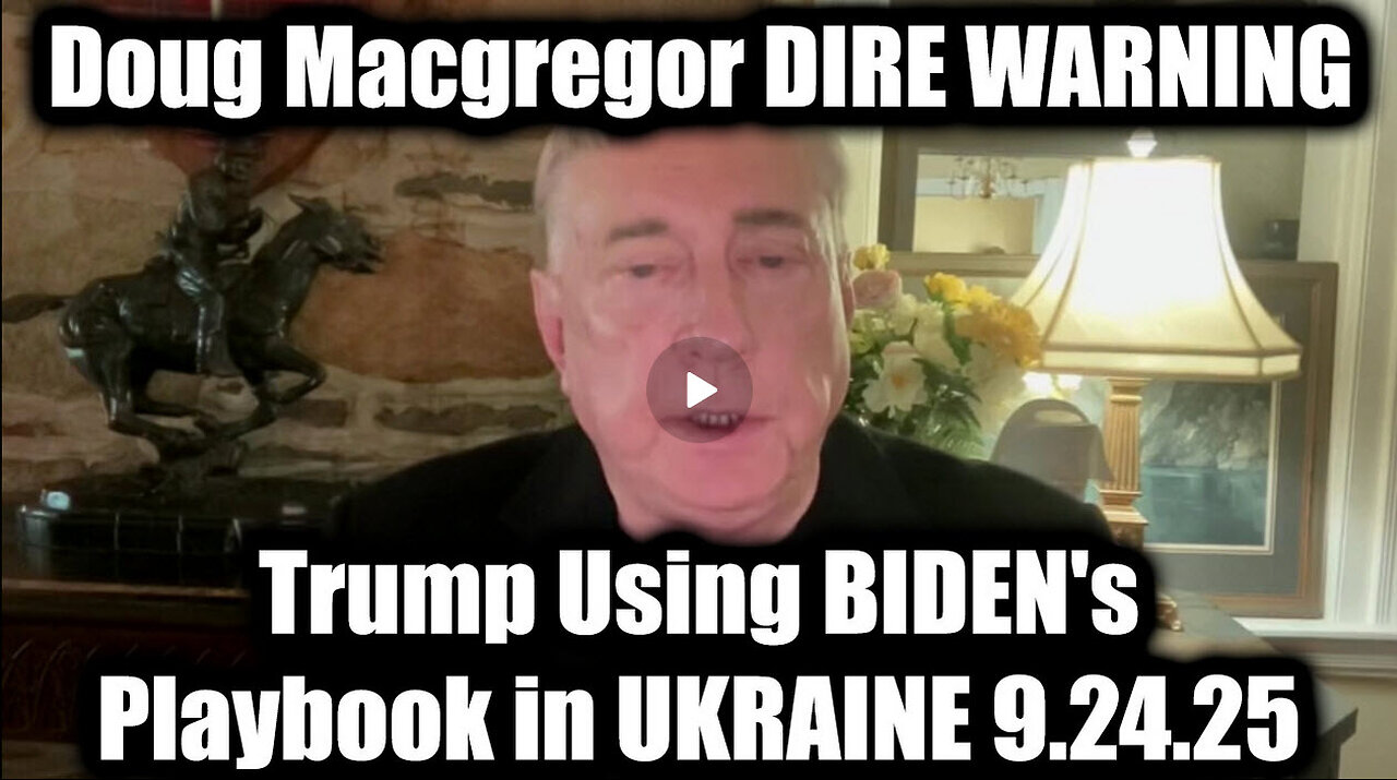 DIRE WARNING 9.24.25 - Trump Using BIDENs Playbook in UKRAINE