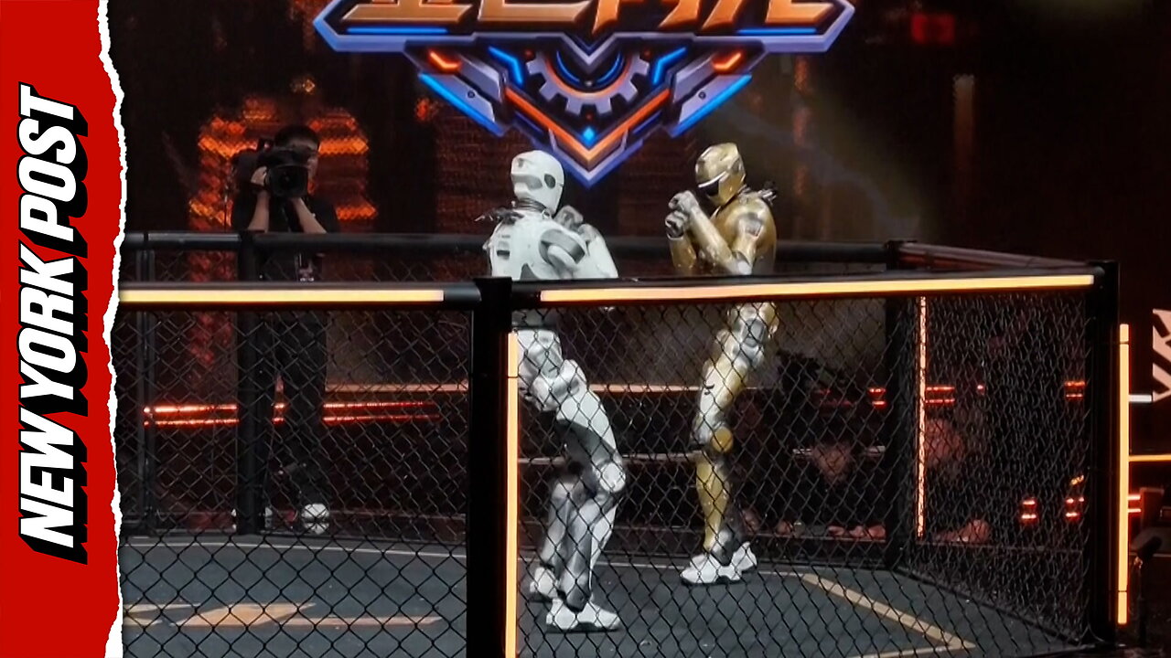 Humanoid robots trade blows at Shanghai's premier URKL clash thumbnail