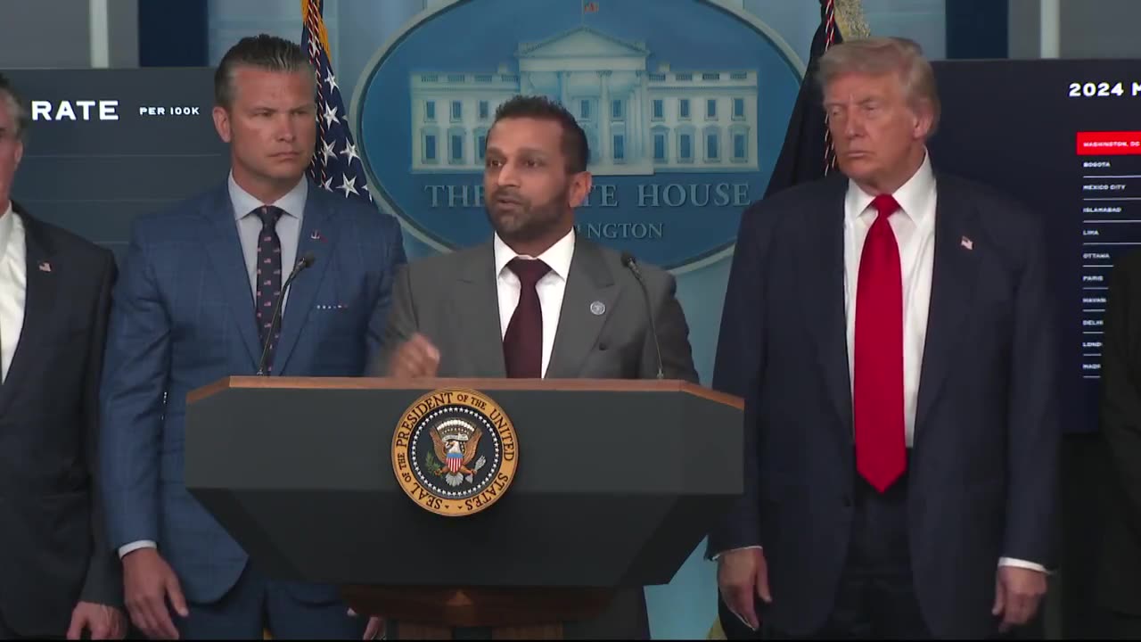⚡ FBI Director Kash Patel: Law enforcement is coming to Washington, D.C.