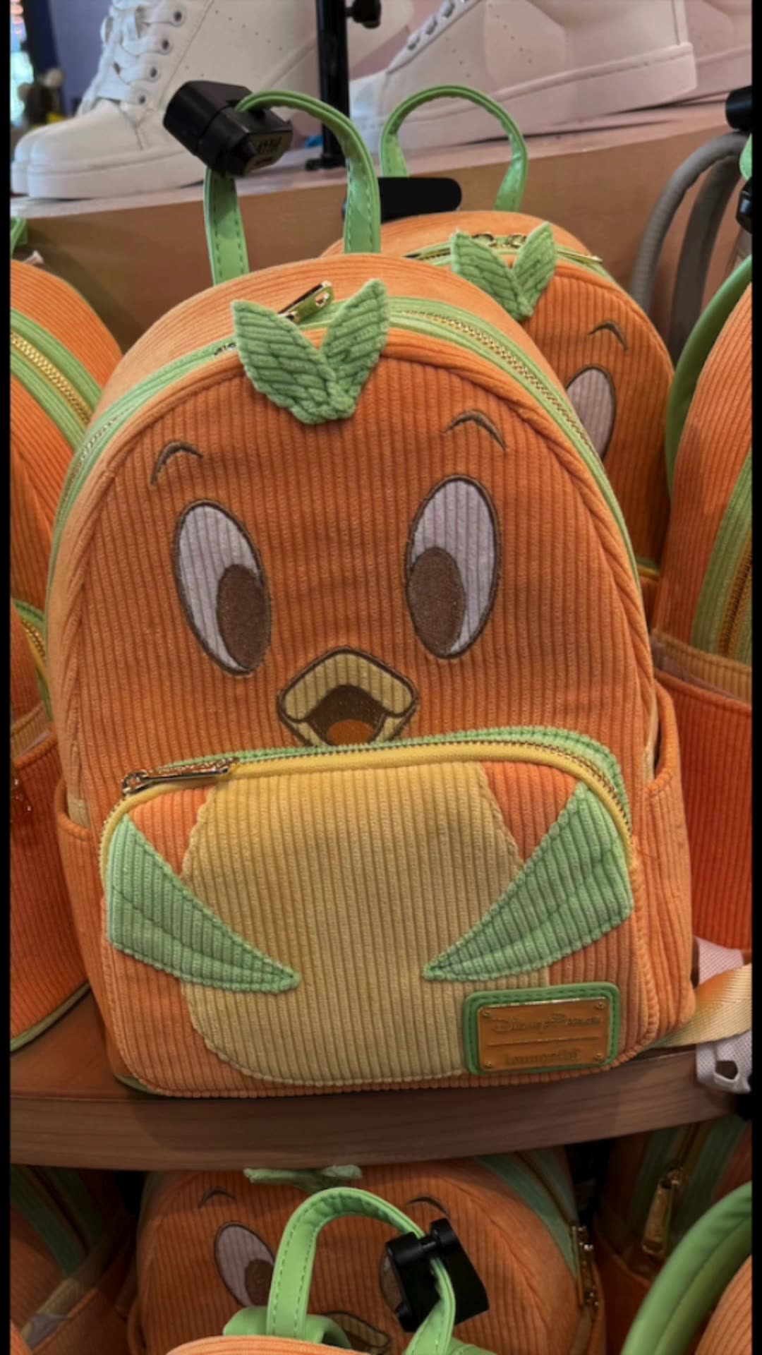 Disney Parks Loungefly Florida Orange Bird Corduroy Backpack #shorts