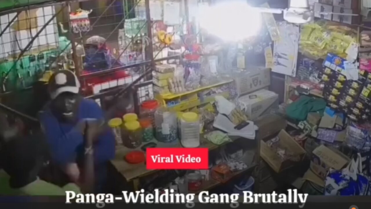 Armed Gang Brutally Robs A Man (Caught On Camera)